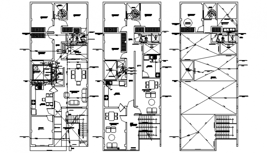 Pipe line installation of water for house in AutoCAD