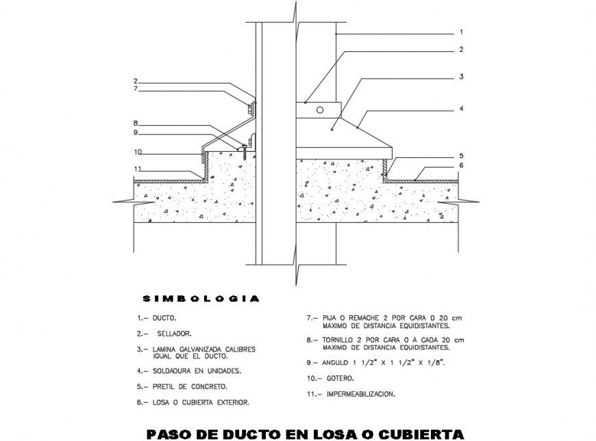 Pipe step in cover or deck electrical details dwg file