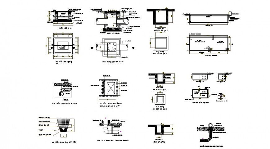 Pipe system and other sewer blocks autocad drawing