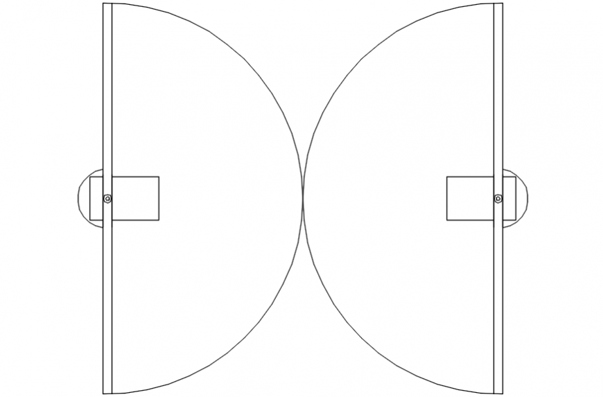 PIV door elevation block drawing details dwg file