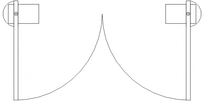 PIV slide door elevation block drawing details dwg file