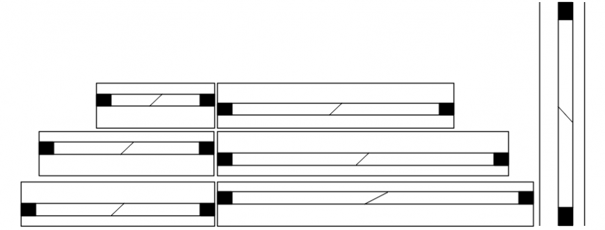 Pivoted window elevation block drawing details dwg file