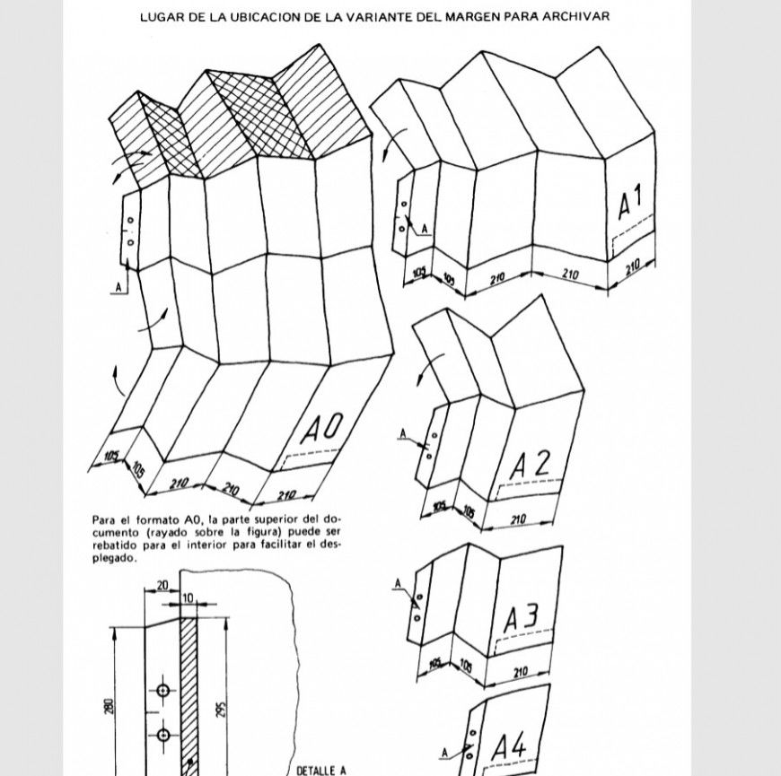 Place of the location of the variant of the margin to file