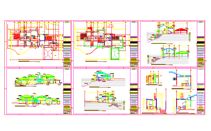 plan and elevations of bungalow 