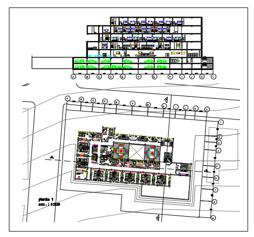 plan of hotel dwg file