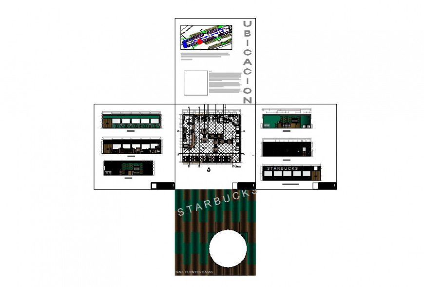Plan and elevation of hospital interior in auto cad file