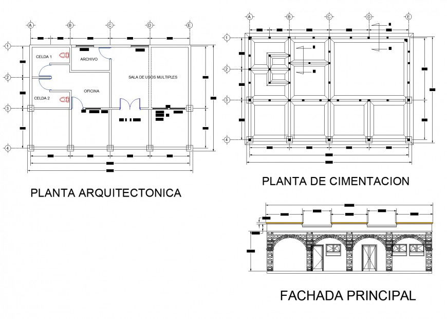 Plan and elevation project commissioner layout file
