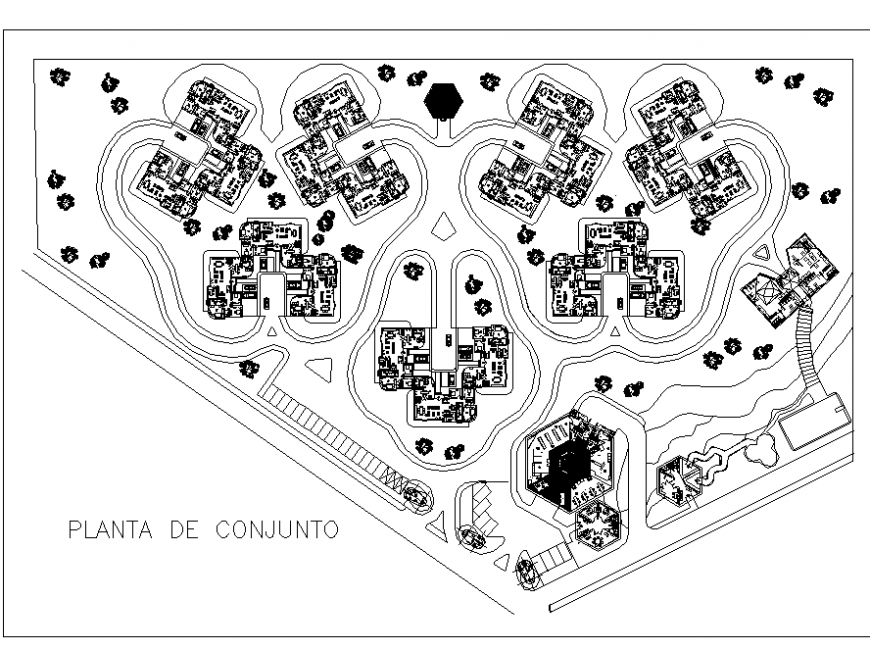Plan commercial building detail