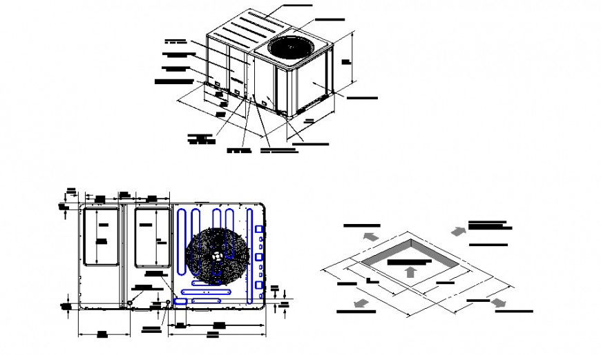Plan detail of water tank detail CAD block layout file in autocad format