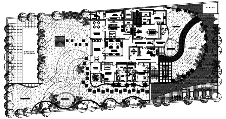 Plan of a hotel