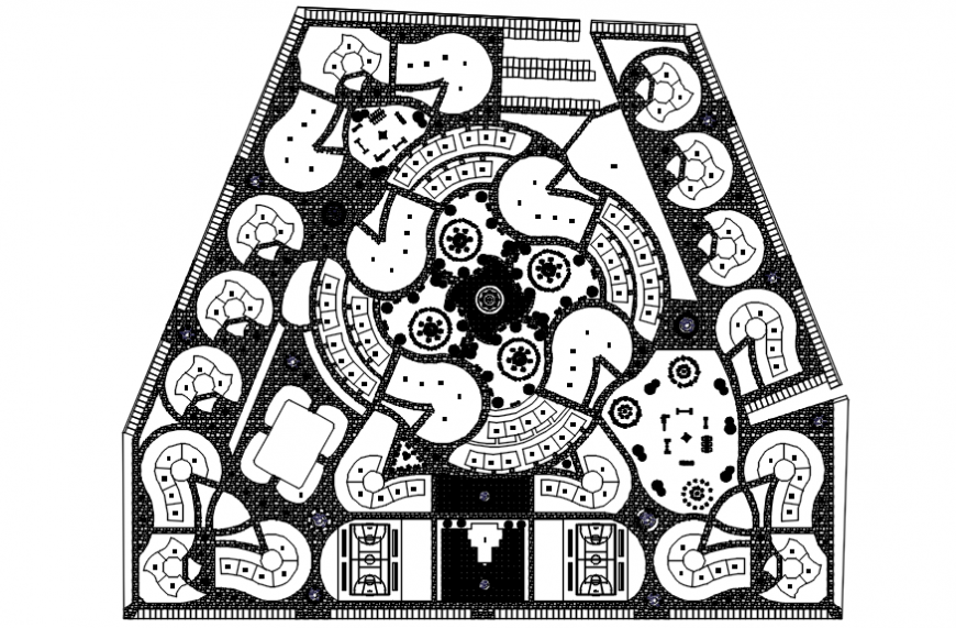 Plan of apartments in auto cad software