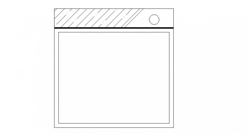 Plan of washing machine in AutoCAD file