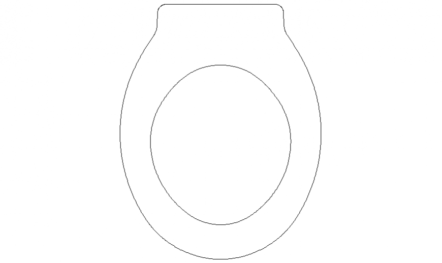Plan of water closet drawing in dwg file.