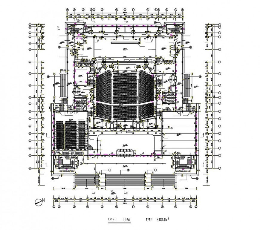 Planning auditorium cad drawings autocad file