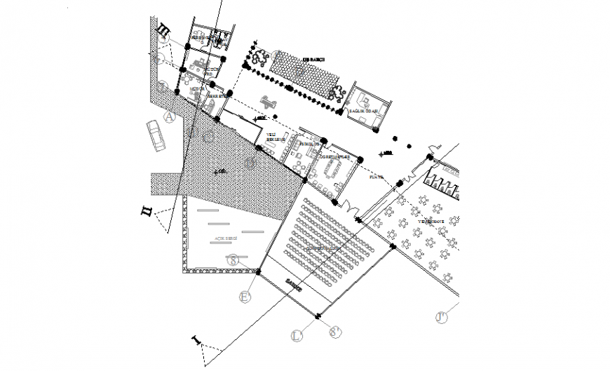Planning kinder garten autocad file