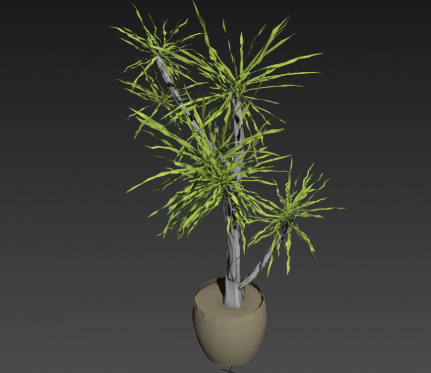 Plant 3d model detail elevation layout 3d max file