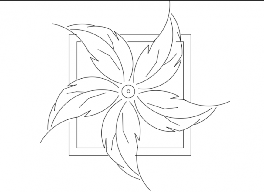 Plant basket top view detail