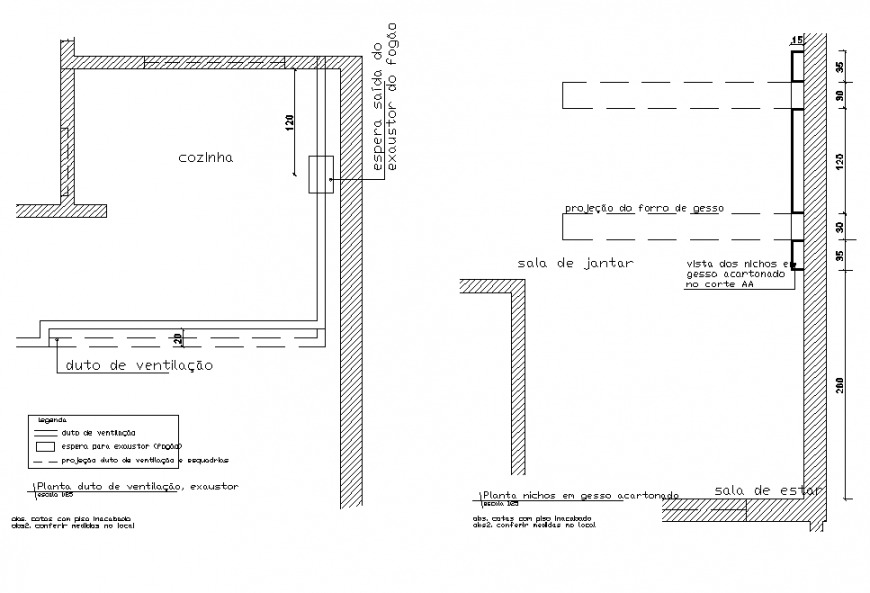 Plant duto ventillavao exaustor section layout file