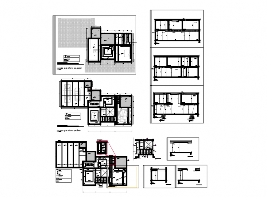 Plant electrical lining points of ceiling pav higher of house details dwg file