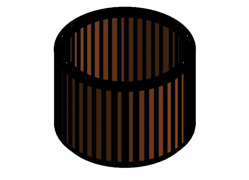 Planter board detail layout CAD blocks 3d model Revit file