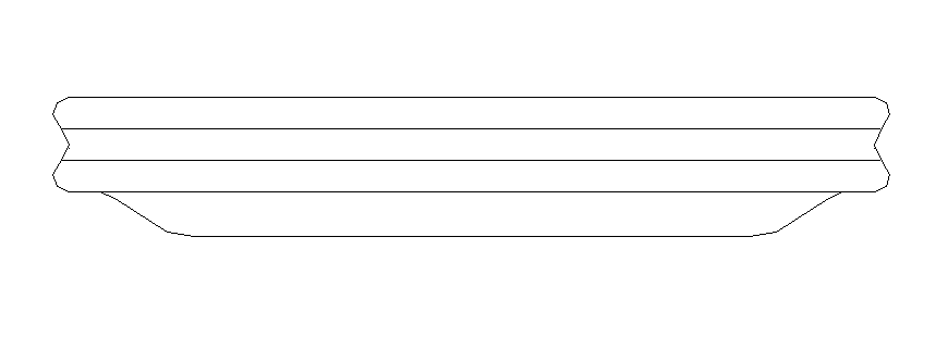 Planter detail drawing in dwg file
