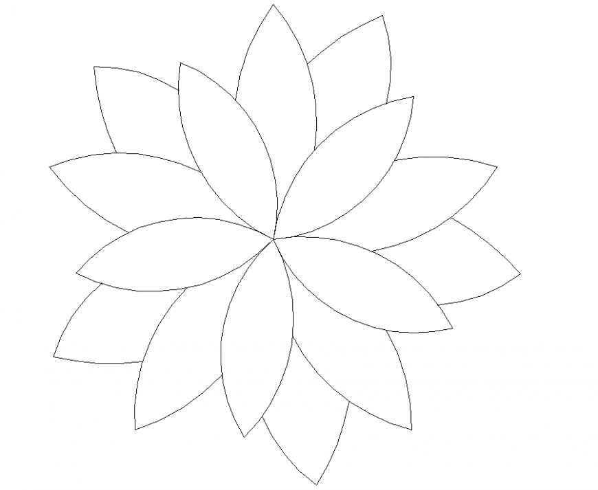 Planting trees plan with a detail dwg file.