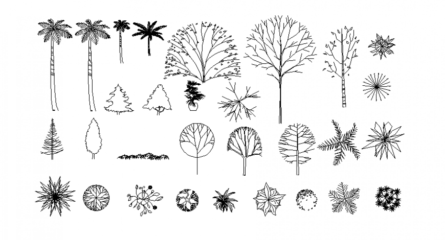 Plants and trees detail 2d file