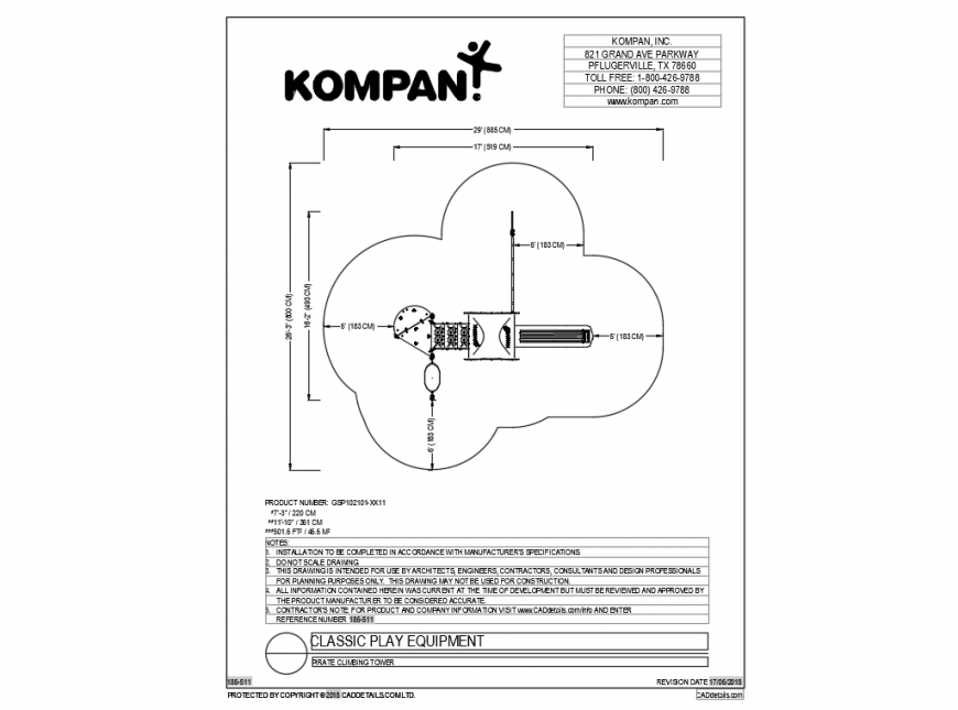 Plastic climbing tower garden play equipment details dwg file