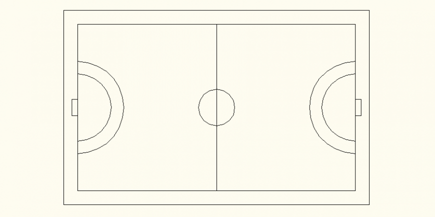 Playground of basket ball with sport center design dwg file