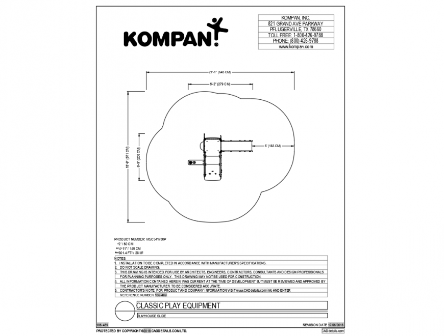 Playhouse slide classical play equipment details dwg file