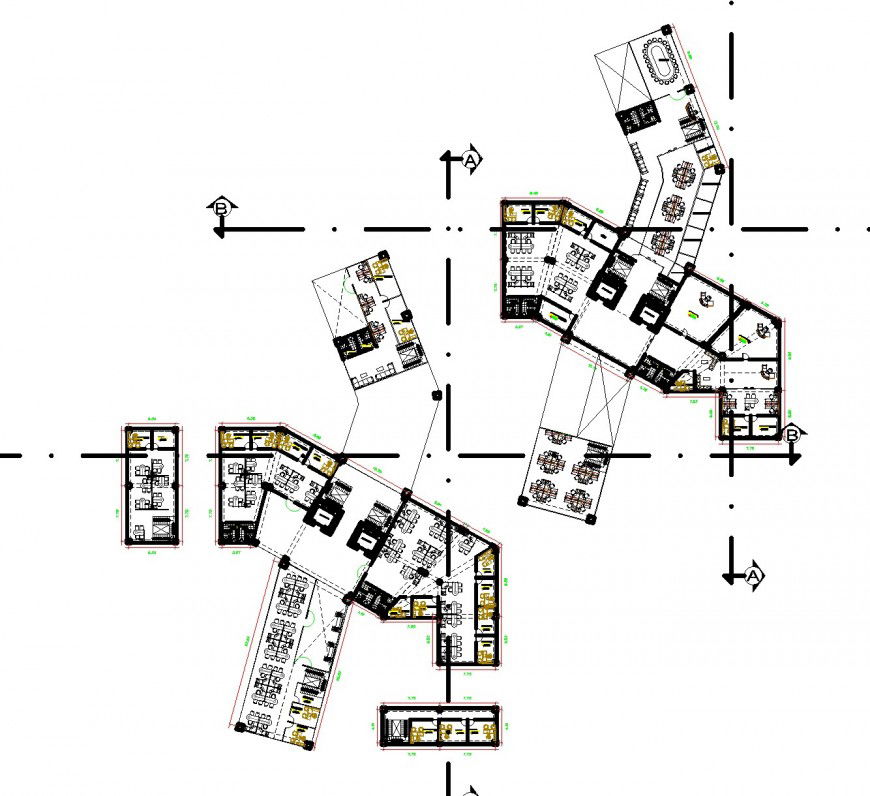 Plot area detail plan autocad file