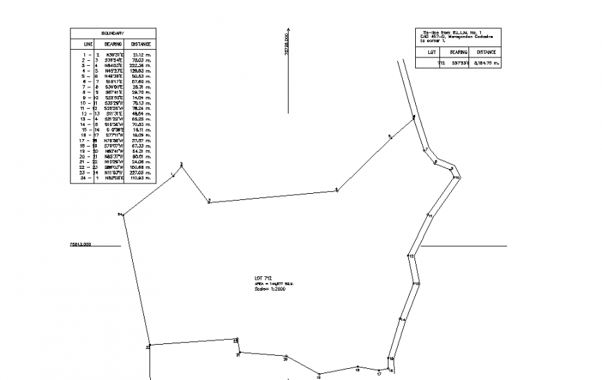 Plot lay-out detail With Dimension detail