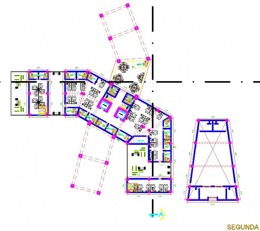 Plot plan detail autocad file