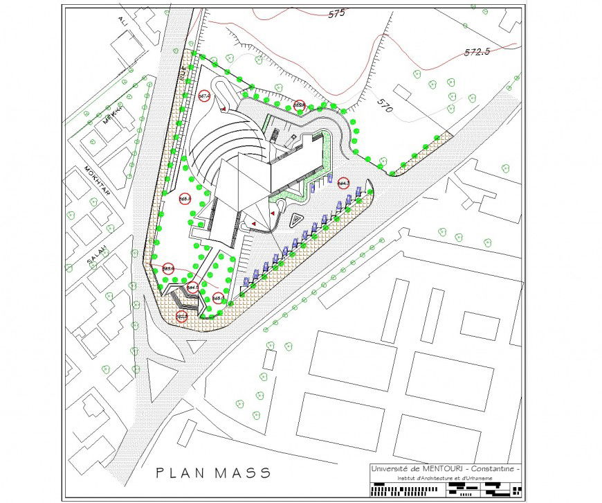 Plot planning in hotel layout file