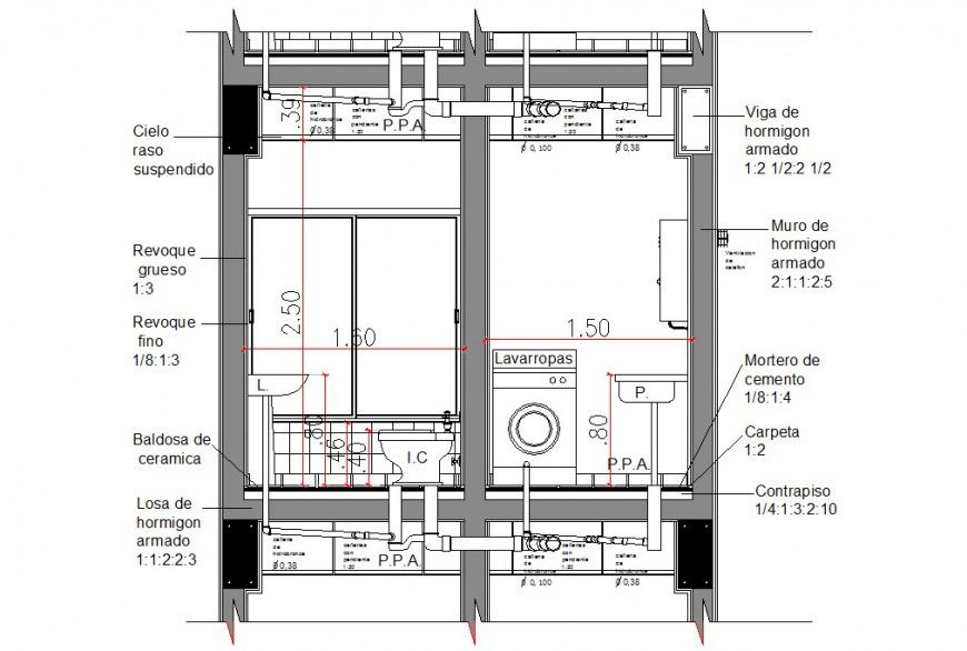 Plumbing blocks detail 2d view layout file in autocad format