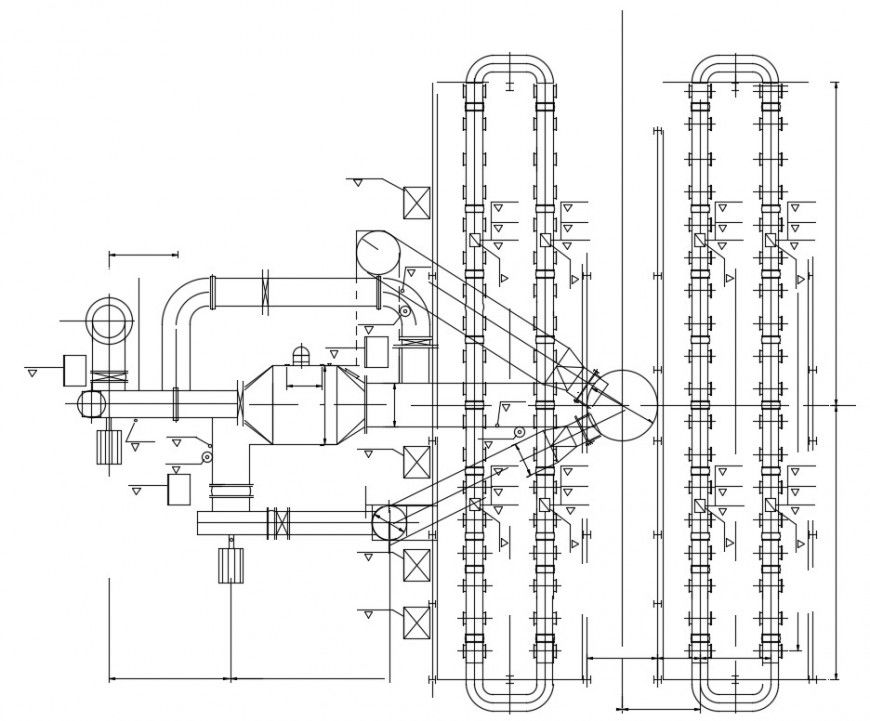 Plumbing pipe layout autocad file detailed