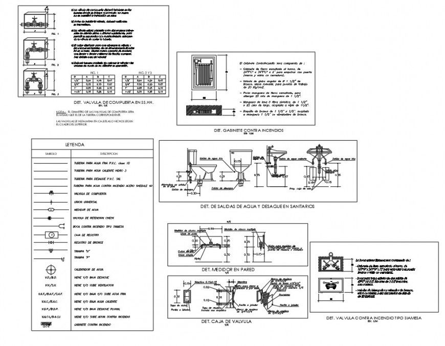 Plumbing sanitary elevation and section autocad file