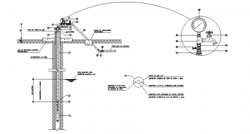 Plumbing sectional file tap details