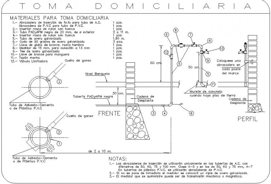 Plumbing tap sectional detail