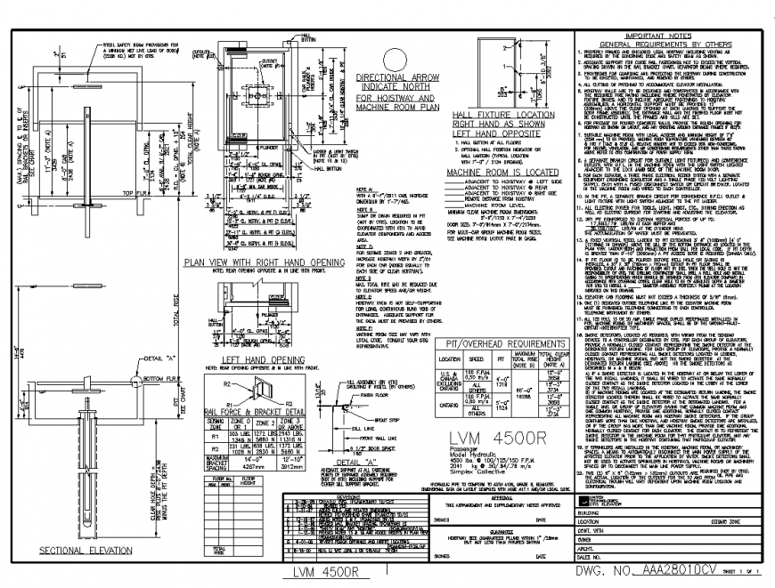 Plumbing unit detail elevation and section layout autocad file