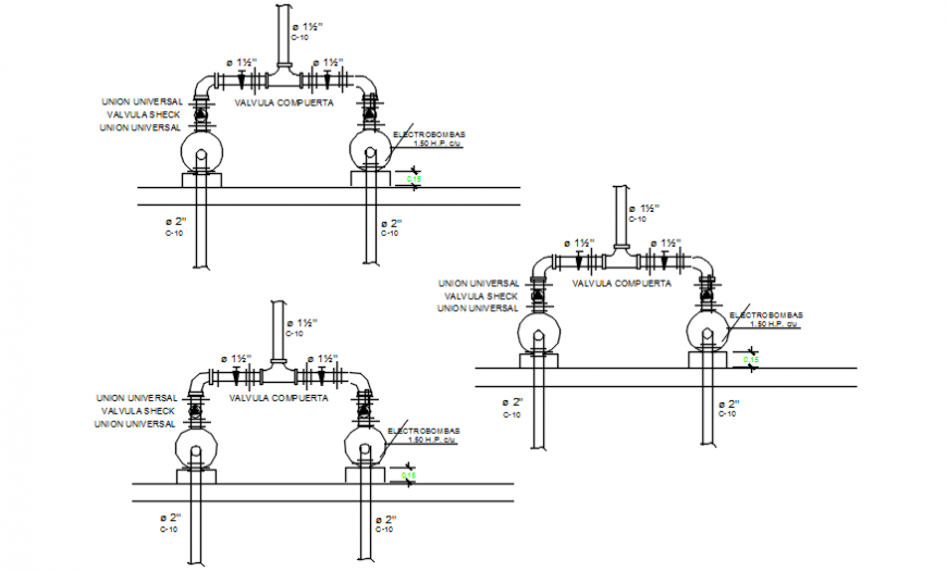 Plumbing units blocks drawings details 2d view autocad file