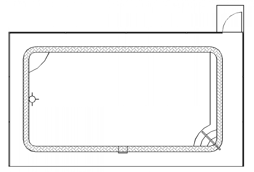 DWG Pool Design with Detailed Architectural Plan Views
