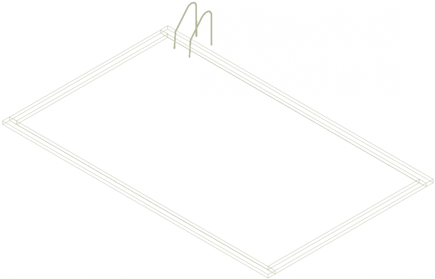 Pool plan with a  detail dwg file.