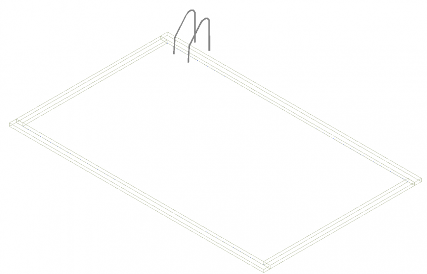 Pool plan with detailing dwg file.