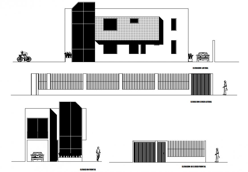 Posh and new concept of elevation of a building detail