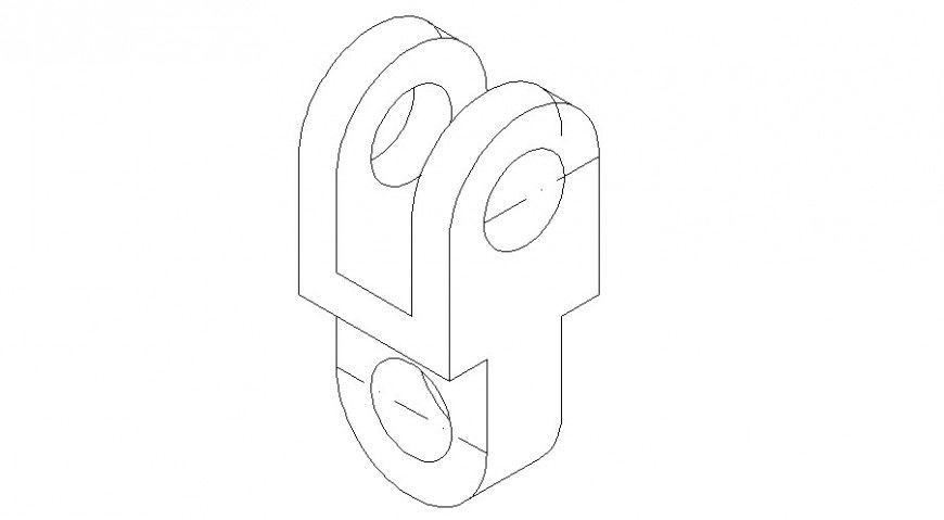 Practical drawing symbol details of hardware block dwg file