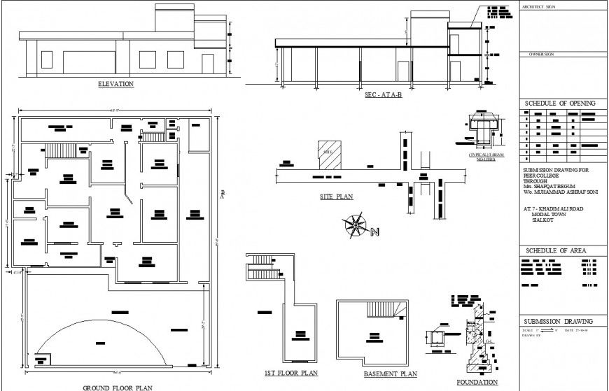 Pre collage ground floor drawing detail drawing in dwg AutoCAD file.