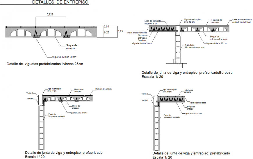 Prefabricated mezzanine section plan layout file