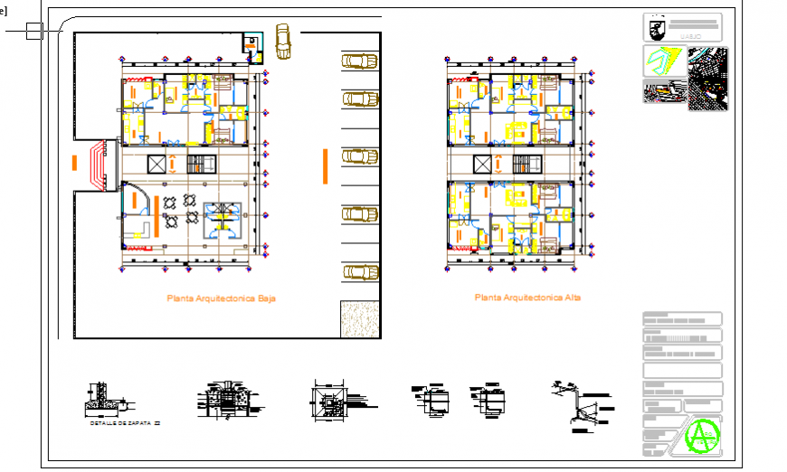 Presentation Layout design drawing of Bungalow design drawing