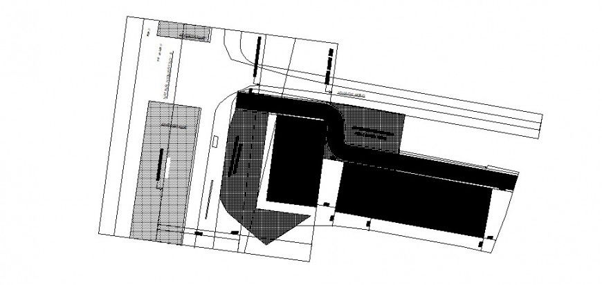 Primary school building site layout plan cad drawing details dwg file